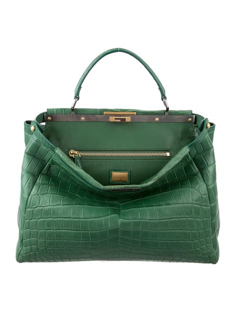 fendi peekaboo monster sizes|Fendi peekaboo crocodile.